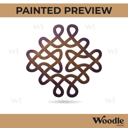 Kolam Muggu Pattern Cutout MDF Design 18