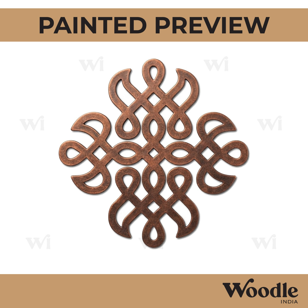 Kolam Muggu Pattern Cutout MDF Design 21