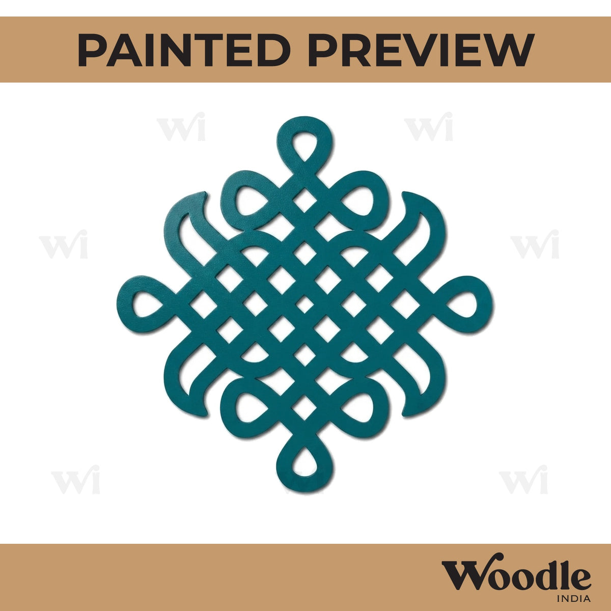 Kolam Muggu Pattern Cutout MDF Design 22