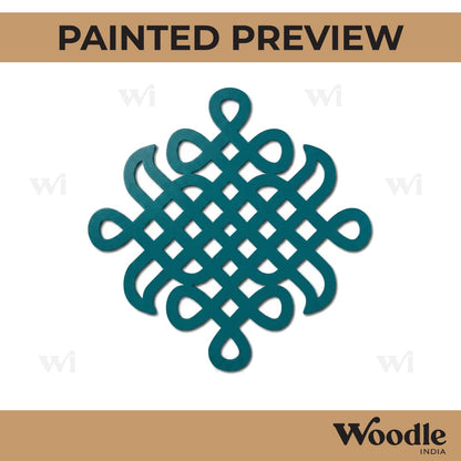 Kolam Muggu Pattern Cutout MDF Design 22