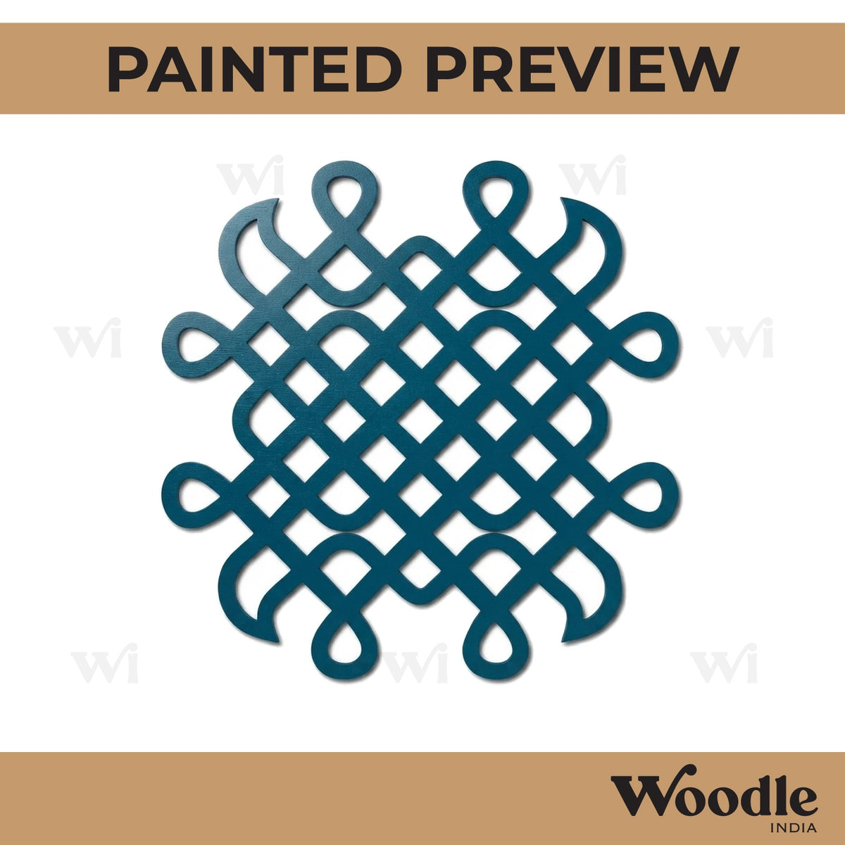 Kolam Muggu Pattern Cutout MDF Design 23