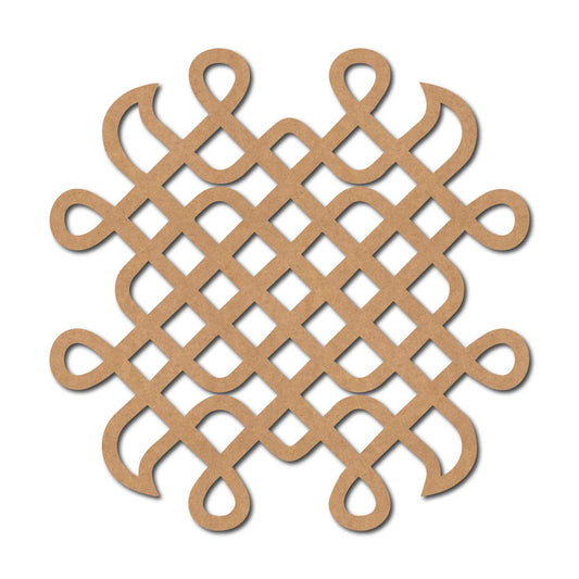 Kolam Muggu Pattern Cutout MDF Design 23