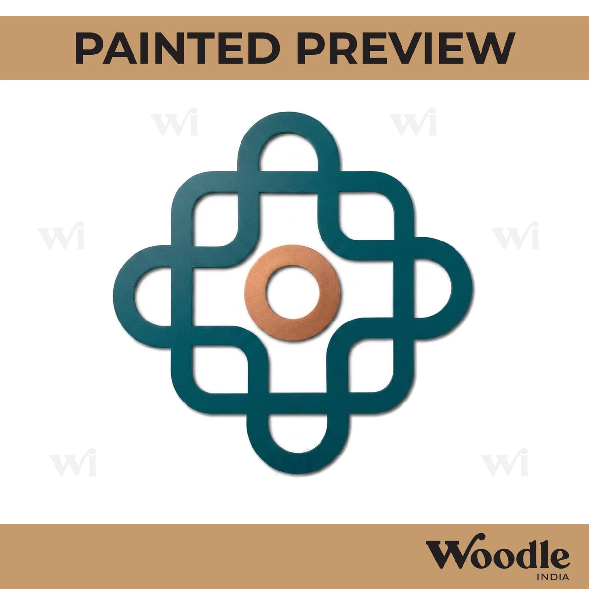 Kolam Muggu Pattern Cutout MDF Design 27