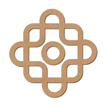 Kolam Muggu Pattern Cutout MDF Design 27