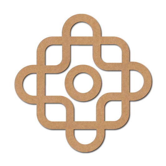 Kolam Muggu Pattern Cutout MDF Design 27