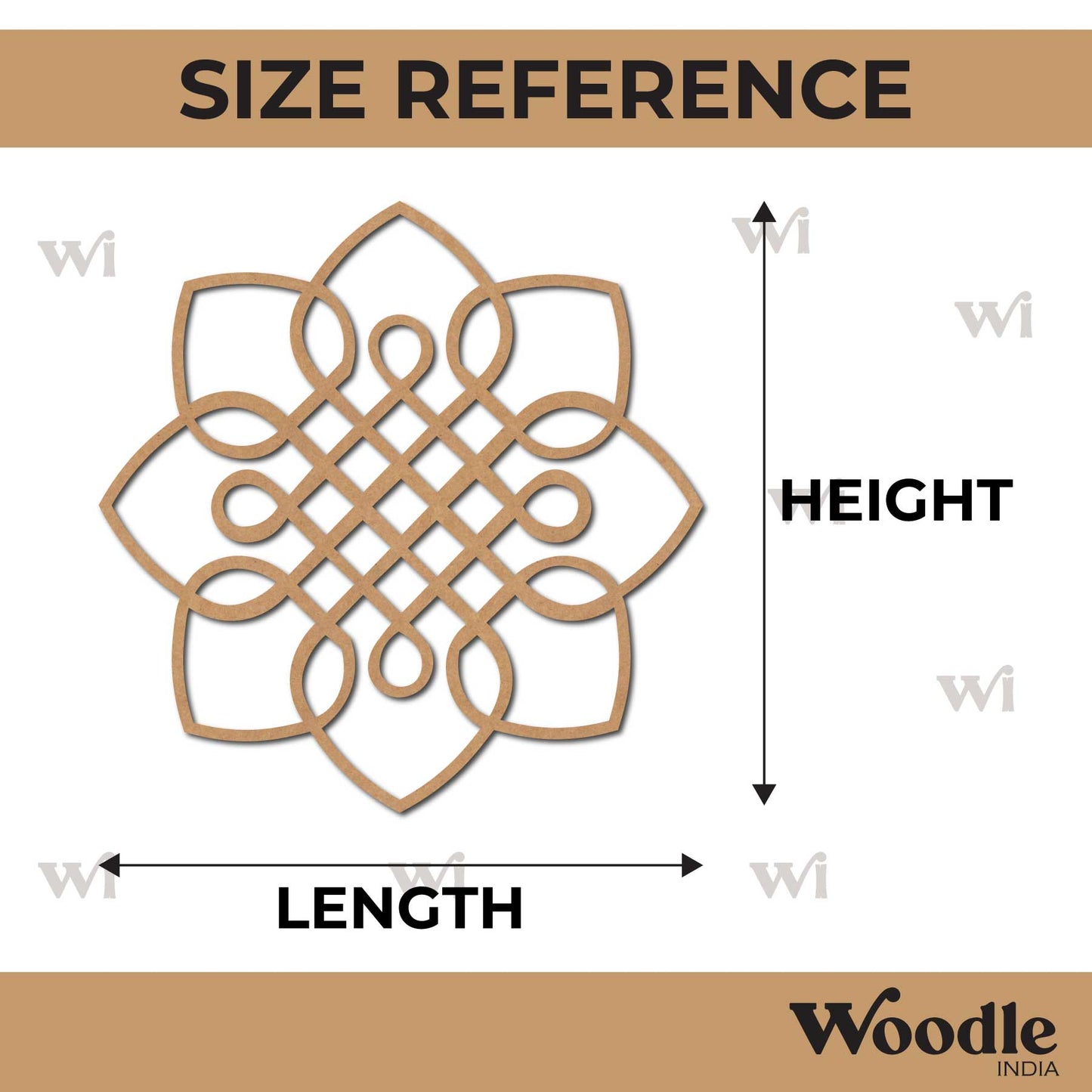 Kolam Muggu Pattern Cutout MDF Design 28