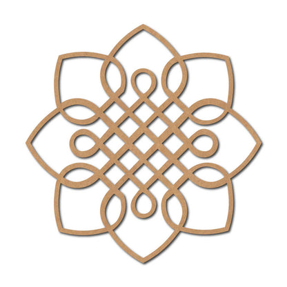 Kolam Muggu Pattern Cutout MDF Design 28