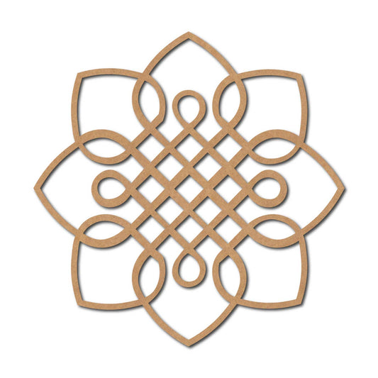 Kolam Muggu Pattern Cutout MDF Design 28