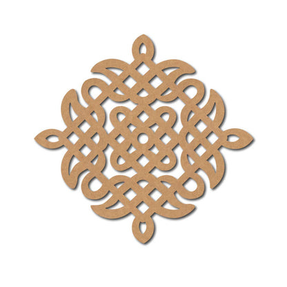 Kolam Muggu Pattern Cutout MDF Design 29