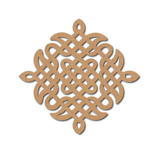 Kolam Muggu Pattern Cutout MDF Design 29