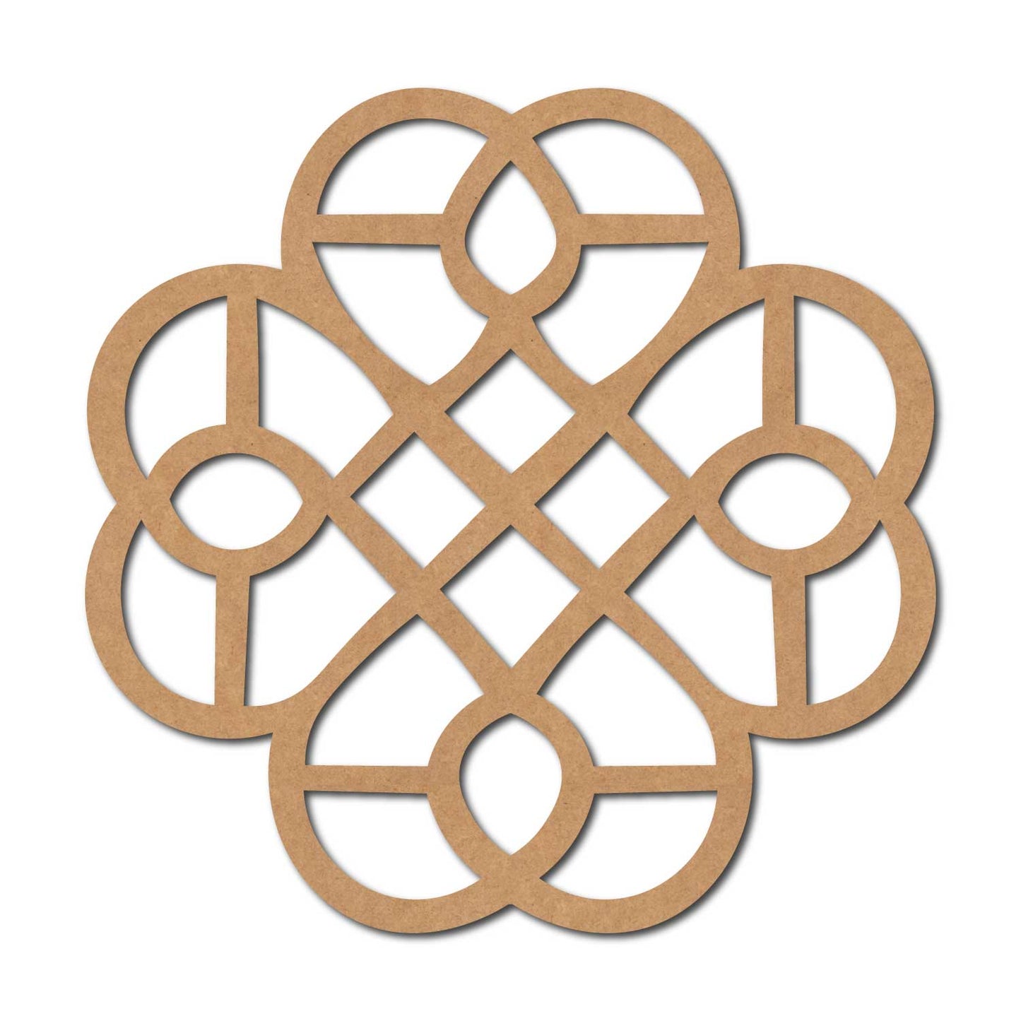 Kolam Muggu Pattern Cutout MDF Design 3