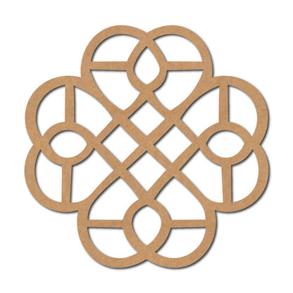 Kolam Muggu Pattern Cutout MDF Design 3