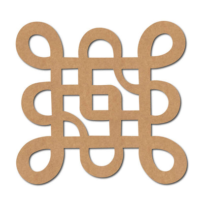 Kolam Muggu Pattern Cutout MDF Design 4