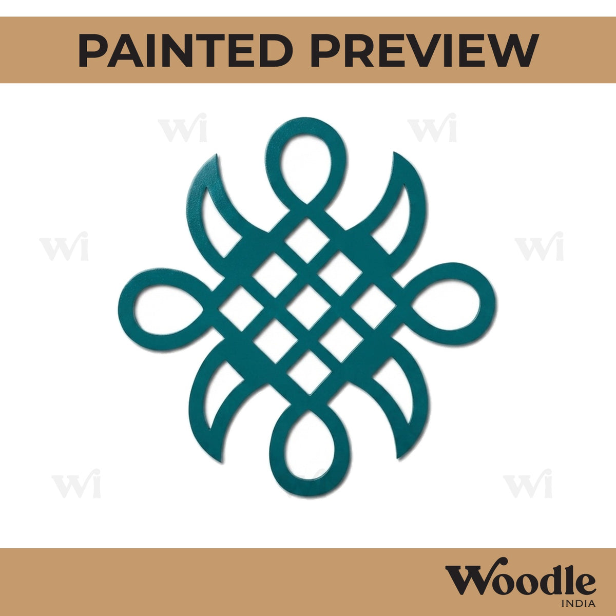 Kolam Muggu Pattern Cutout MDF Design 5