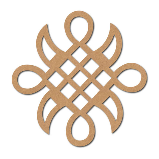 Kolam Muggu Pattern Cutout MDF Design 5