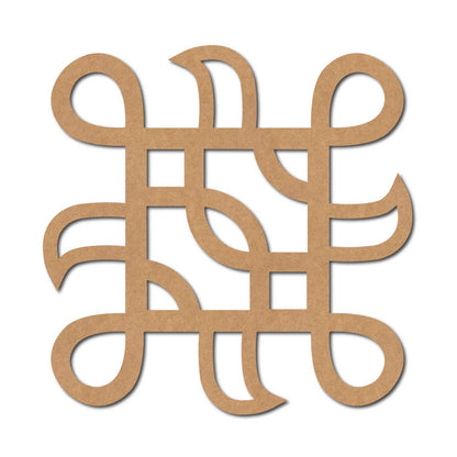 Kolam Muggu Pattern Cutout MDF Design 7