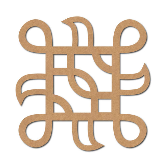 Kolam Muggu Pattern Cutout MDF Design 7