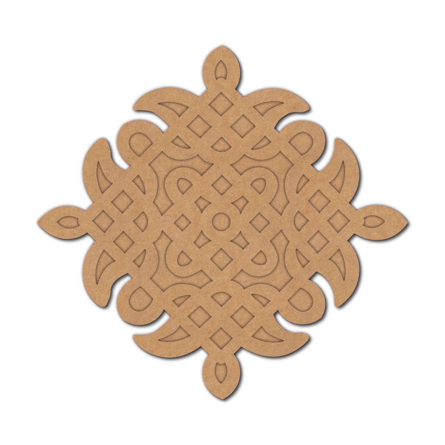Kolam Muggu Pattern Two Layered Base MDF Design 1