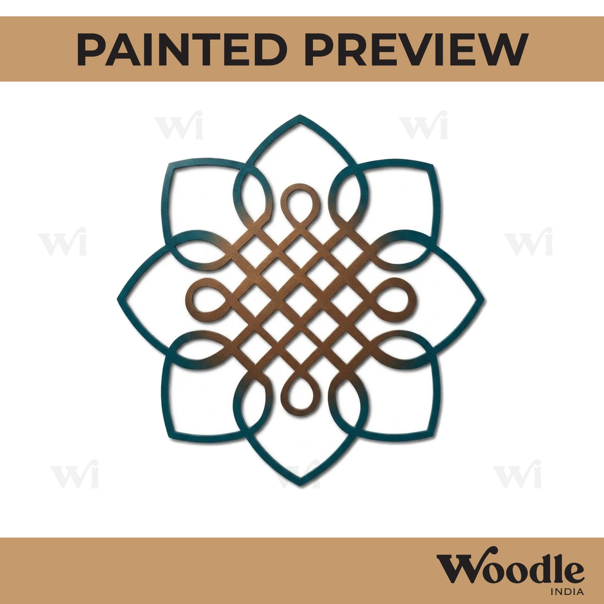 Kolam Muggu Pattern Cutout MDF Design 28