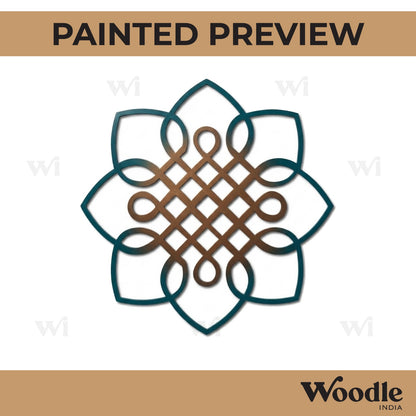 Kolam Muggu Pattern Cutout MDF Design 28