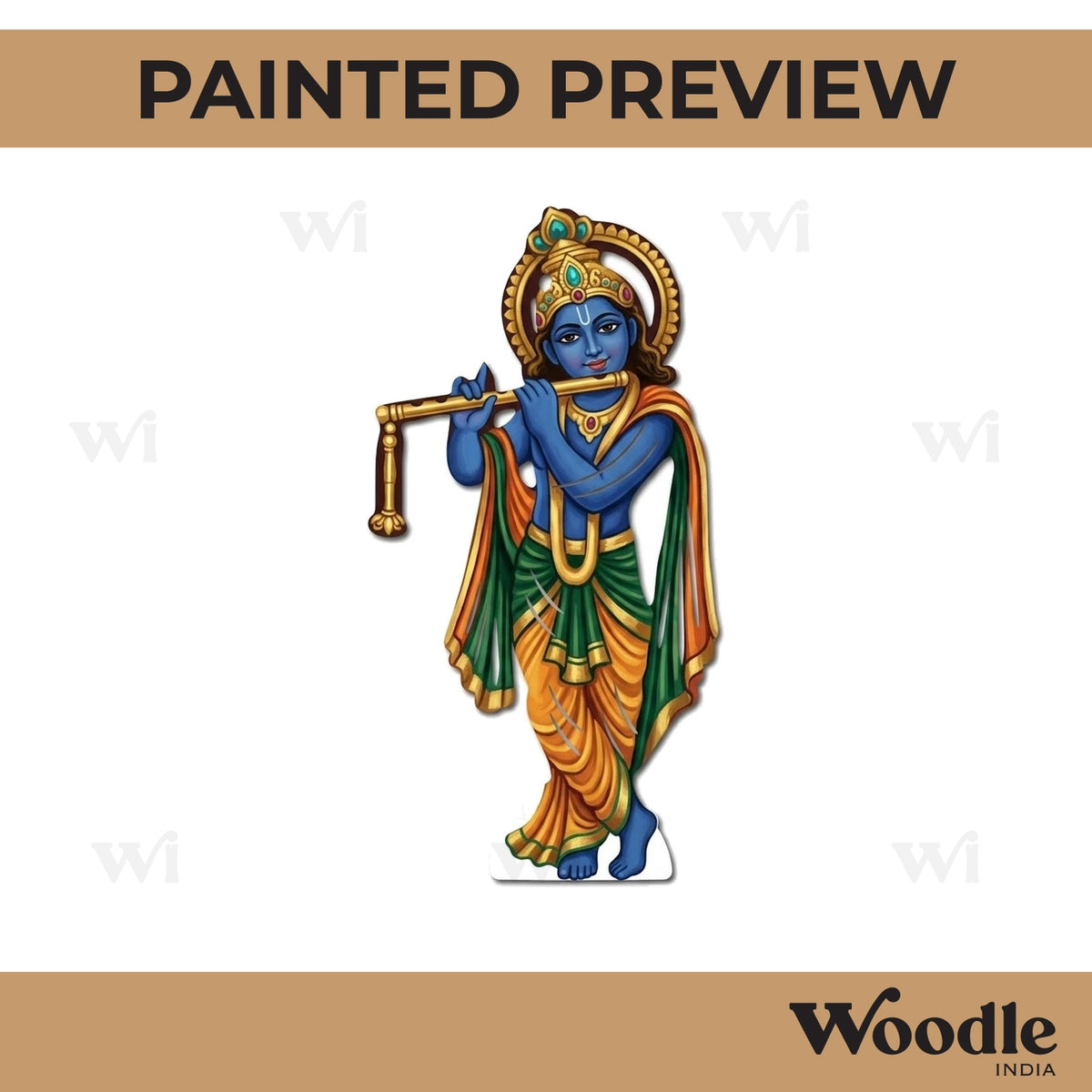 Krishna Ji Cutout MDF Design 1
