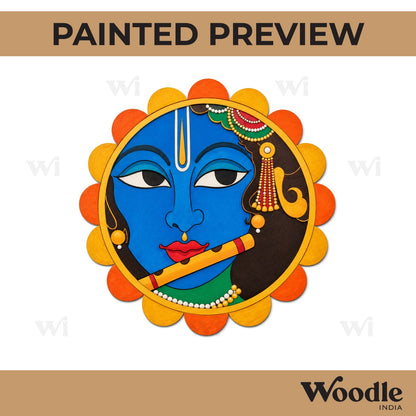 Krishna Ji Pre Marked Base MDF Design 1