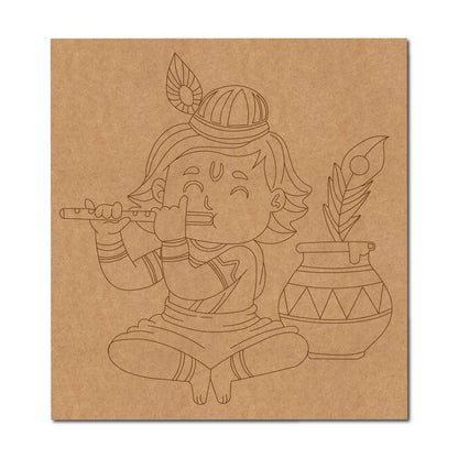 Krishna Ji Pre Marked Base MDF Design 2