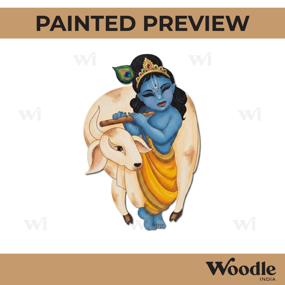 Krishna Ji Pre Marked MDF Design 1