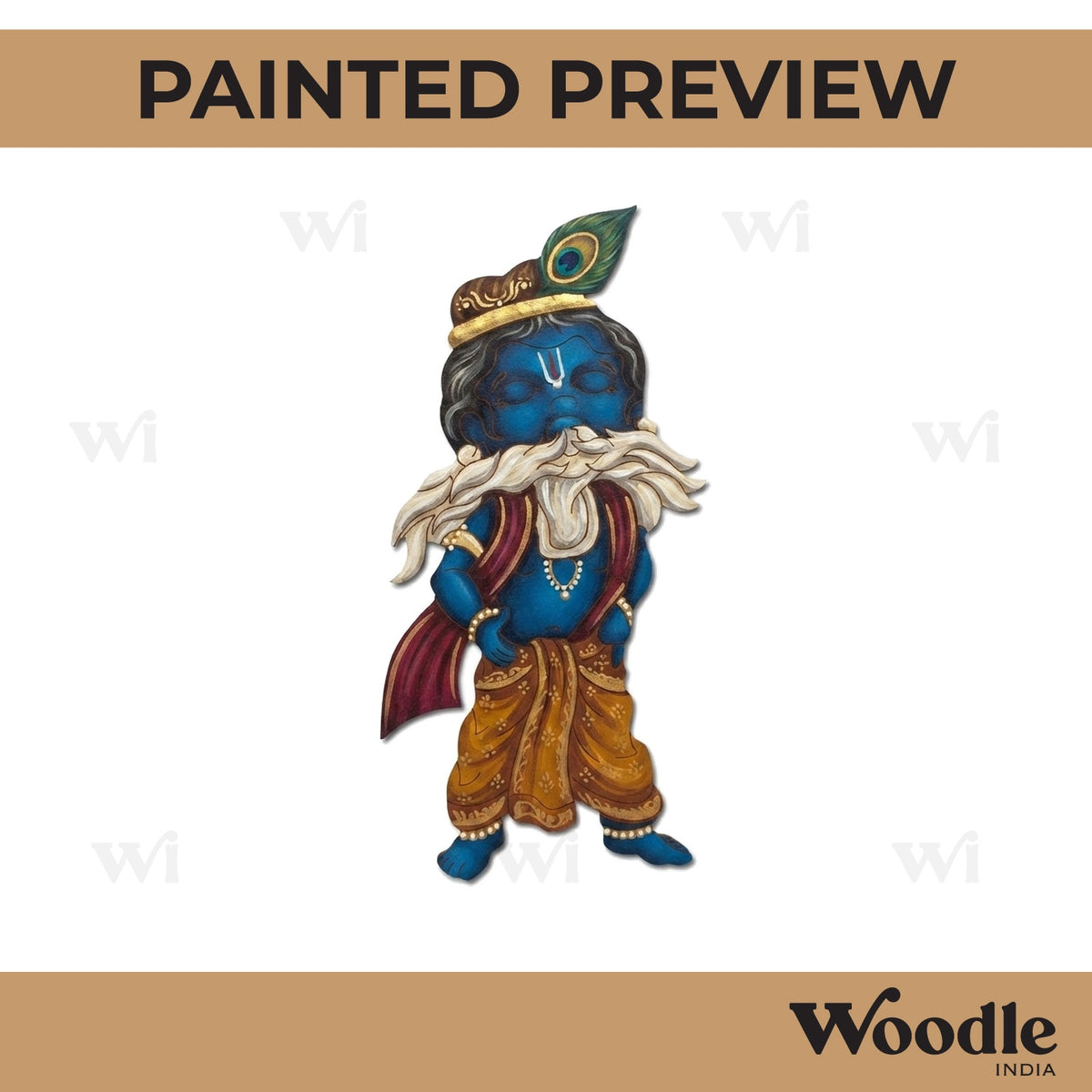 Krishna Ji Pre Marked MDF Design 12
