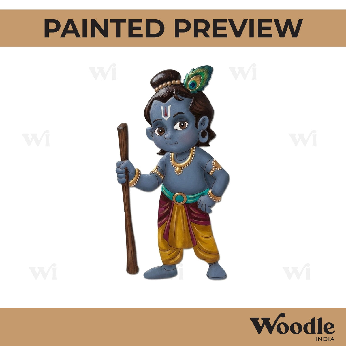 Krishna Ji Pre Marked MDF Design 13
