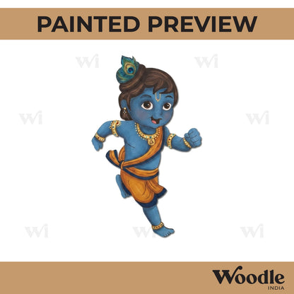 Krishna Ji Pre Marked MDF Design 14