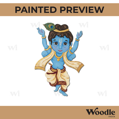 Krishna Ji Pre Marked MDF Design 16
