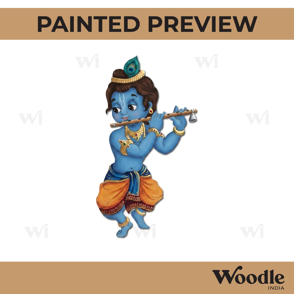 Krishna Ji Pre Marked MDF Design 24