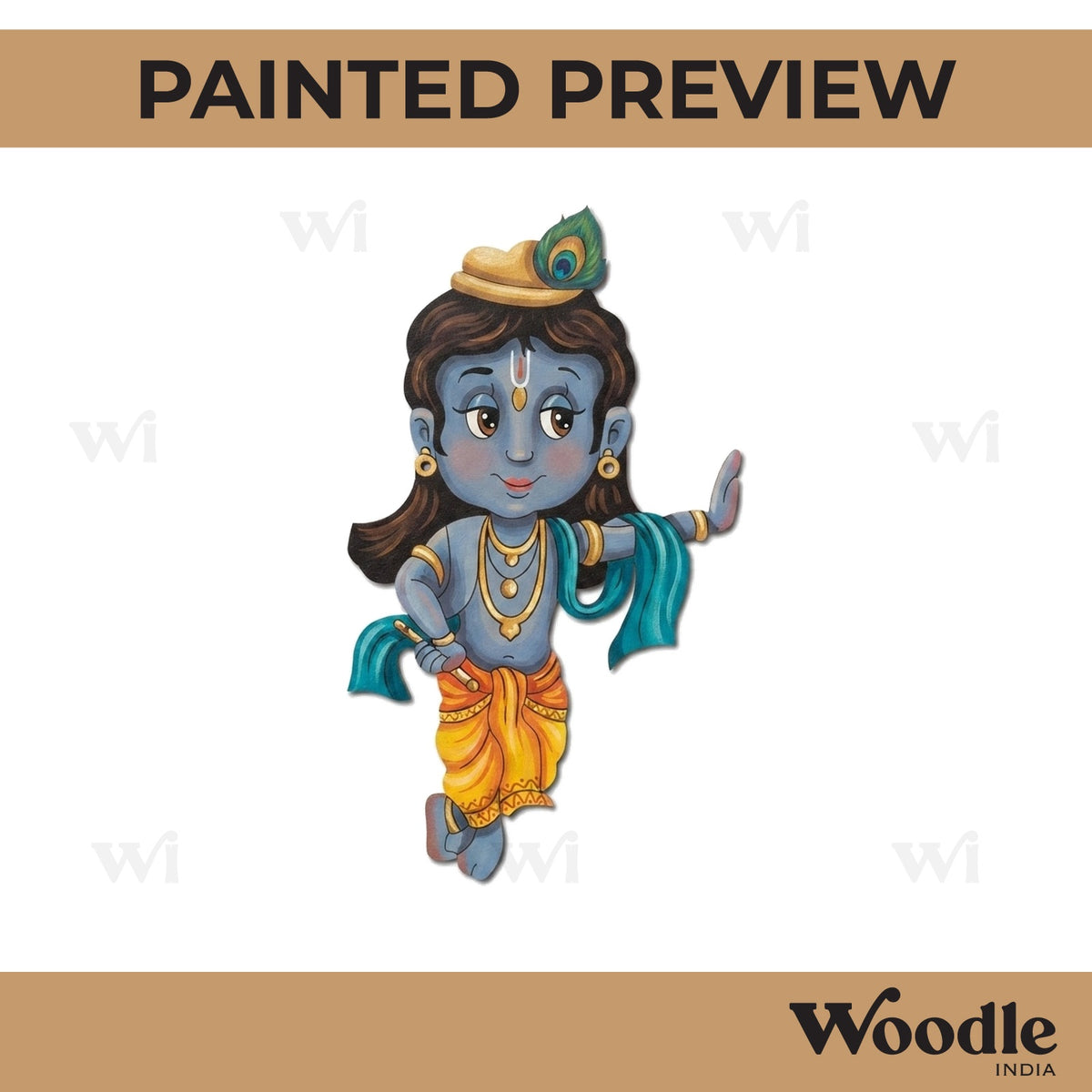 Krishna Ji Pre Marked MDF Design 27