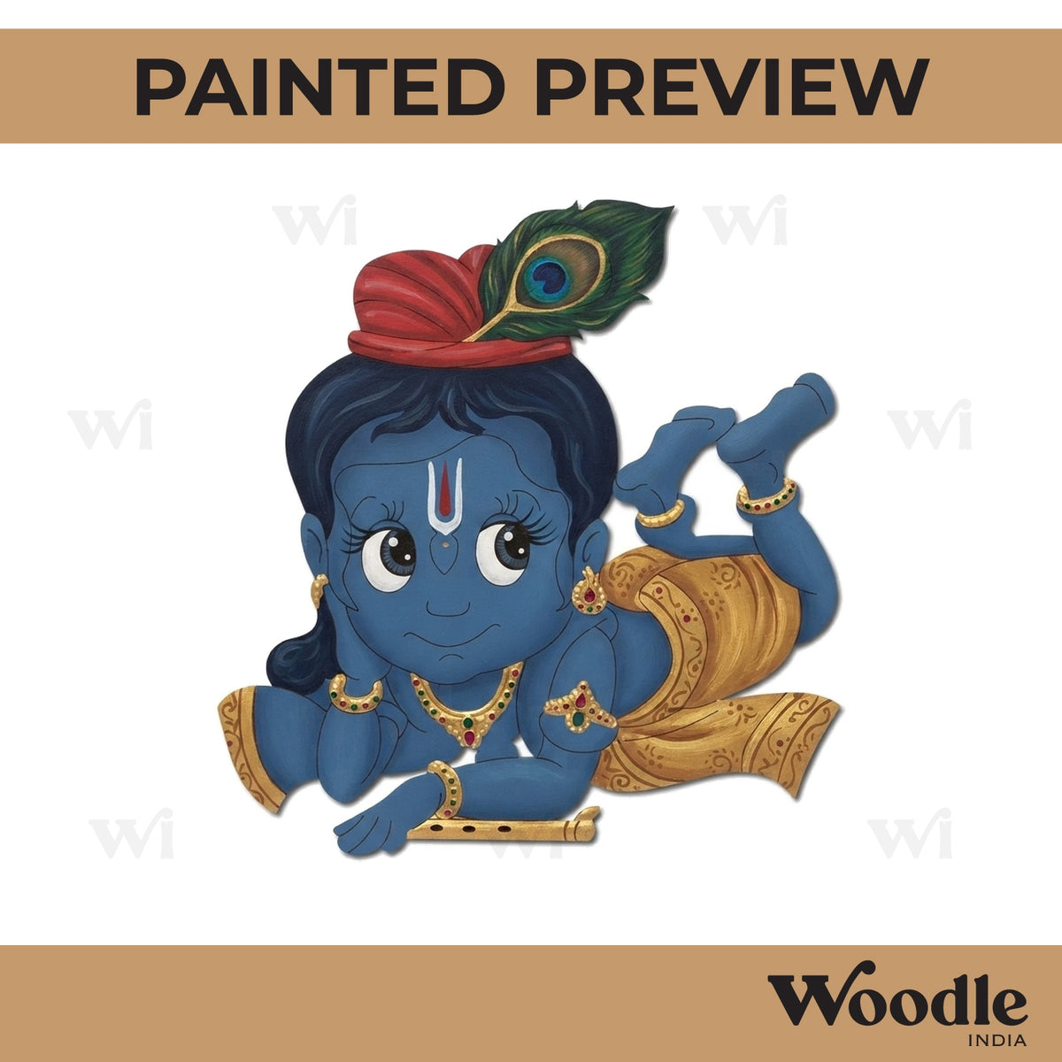 Krishna Ji Pre Marked MDF Design 28