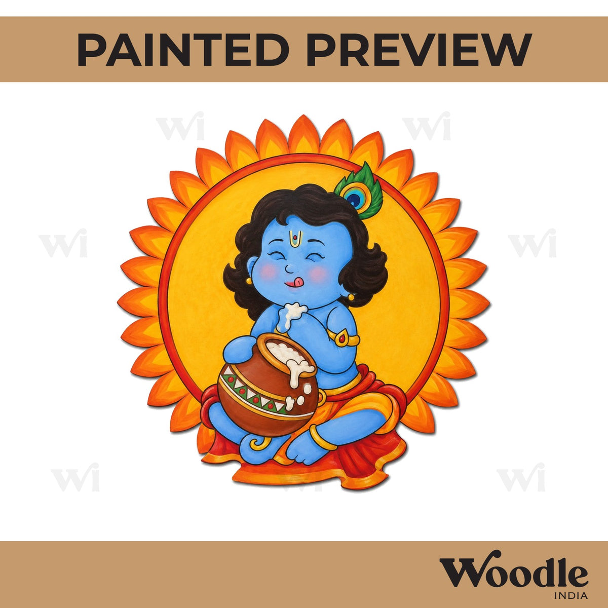 Krishna Ji Pre Marked MDF Design 30
