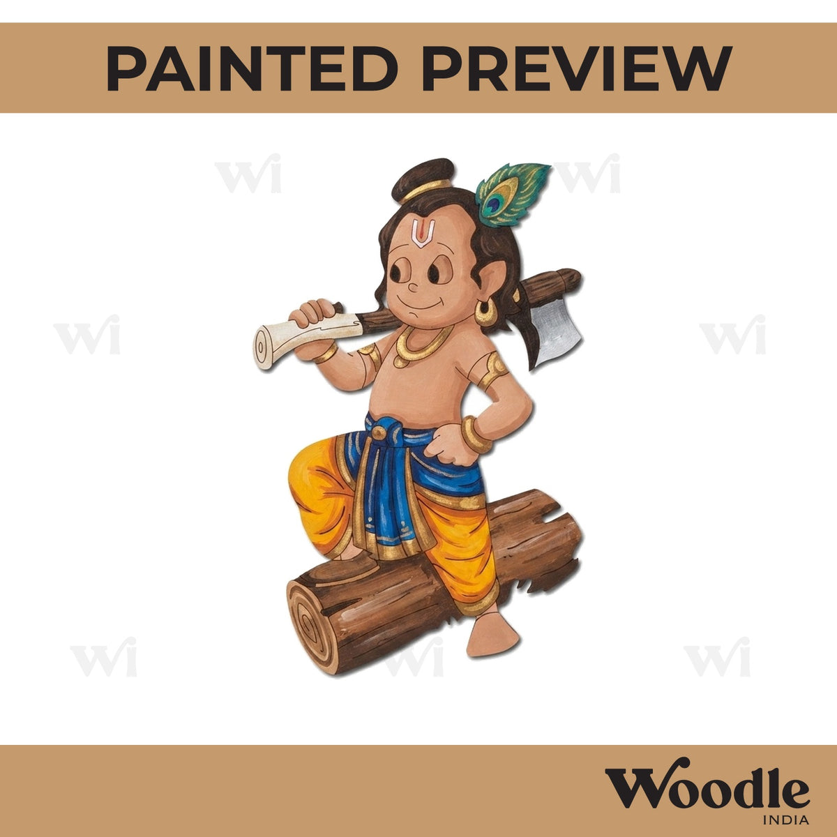 Krishna Ji Pre Marked MDF Design 32