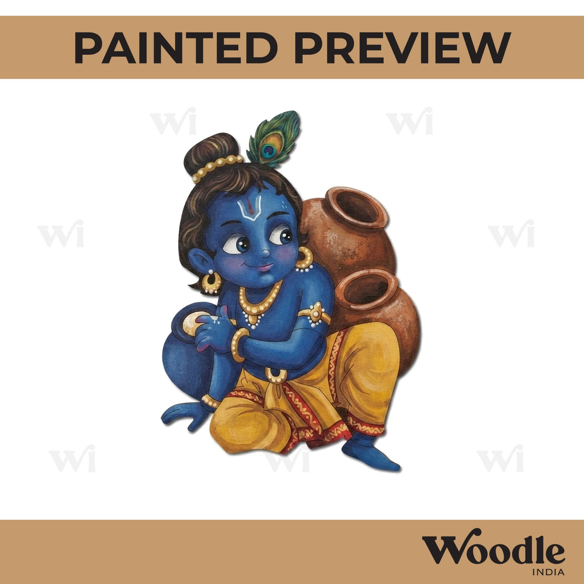 Krishna Ji Pre Marked MDF Design 33