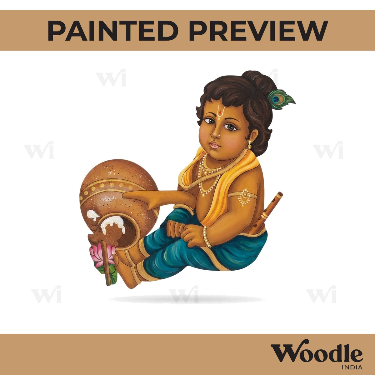 Krishna Ji Pre Marked MDF Design 34