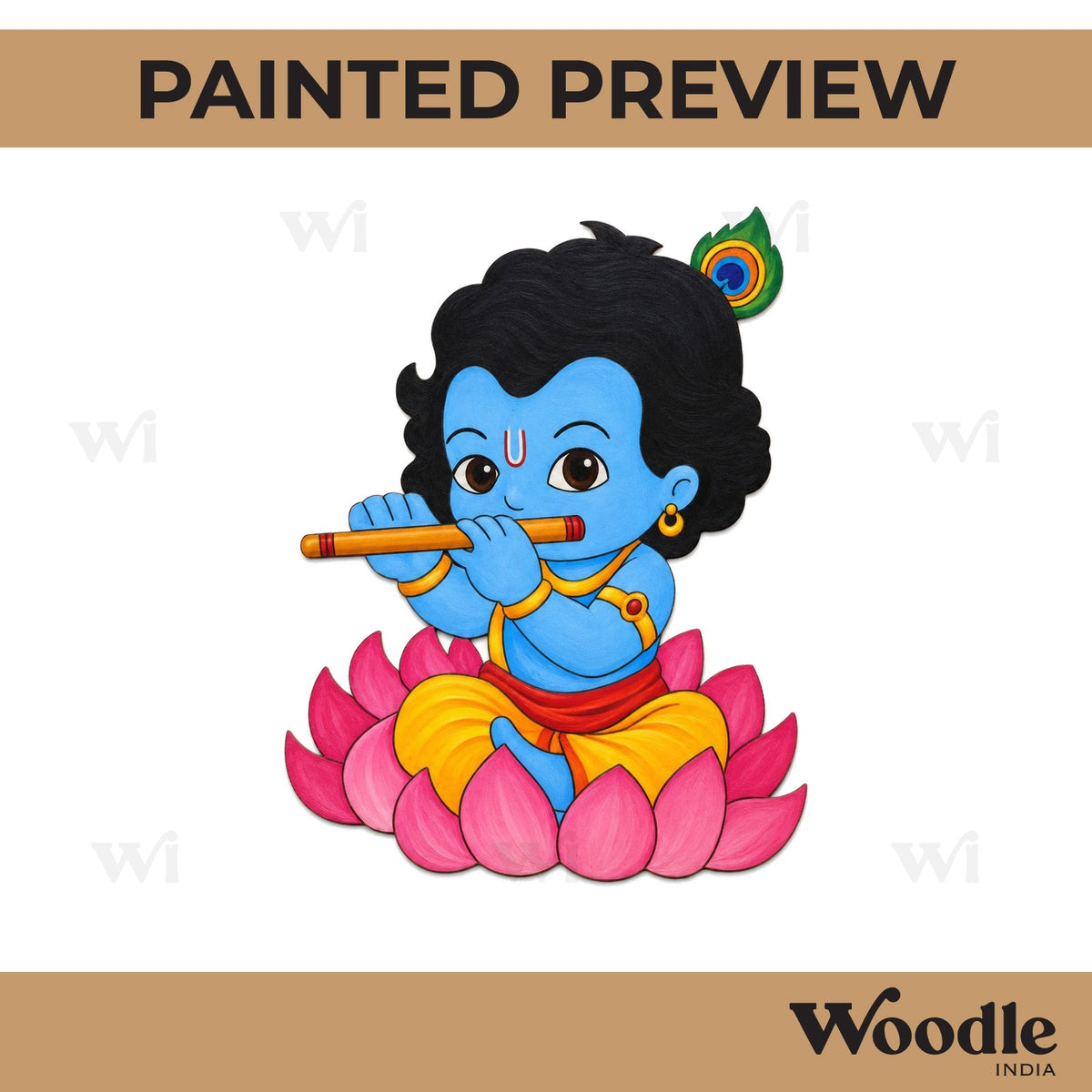 Krishna Ji Pre Marked MDF Design 35