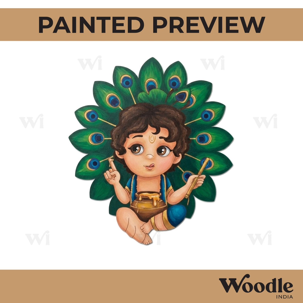 Krishna Ji Pre Marked MDF Design 37