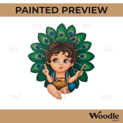 Krishna Ji Pre Marked MDF Design 37