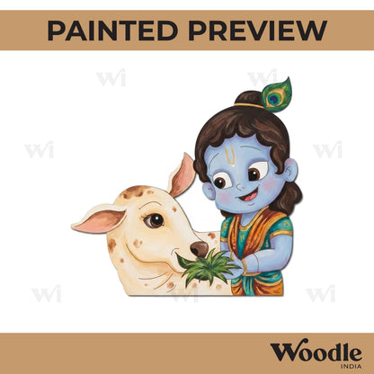 Krishna Ji Pre Marked MDF Design 38