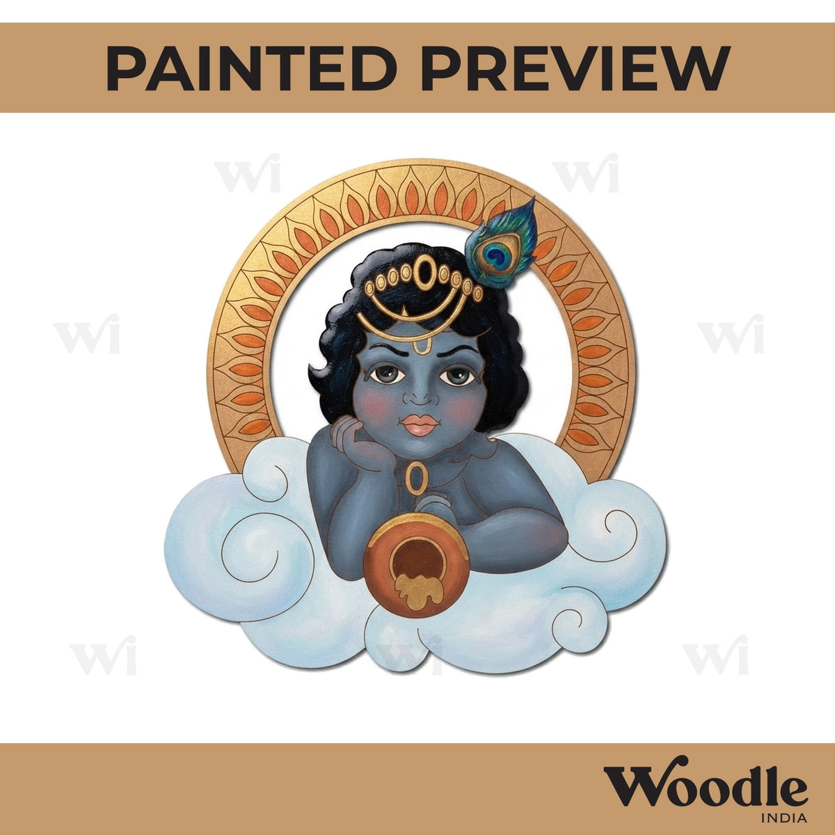 Krishna Ji Pre Marked MDF Design 42