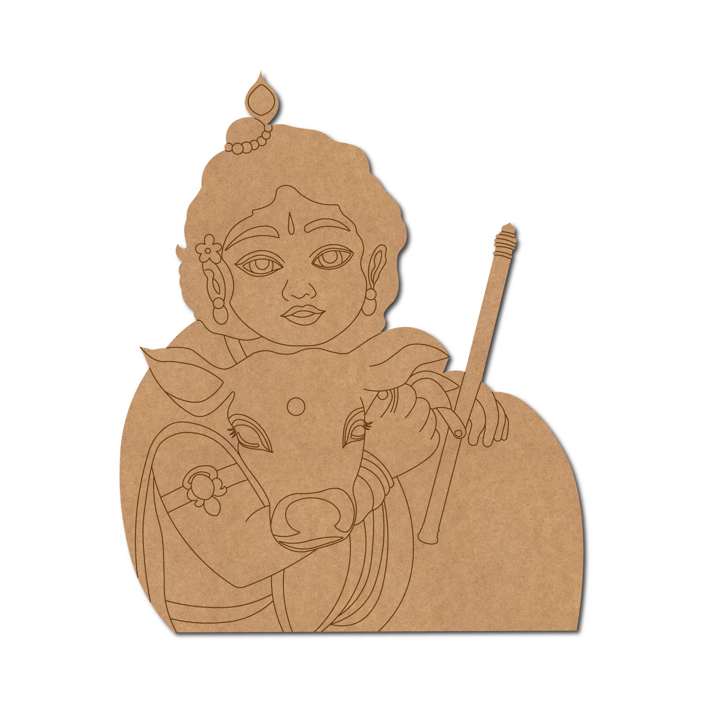 Krishna Ji Pre Marked MDF Design 45