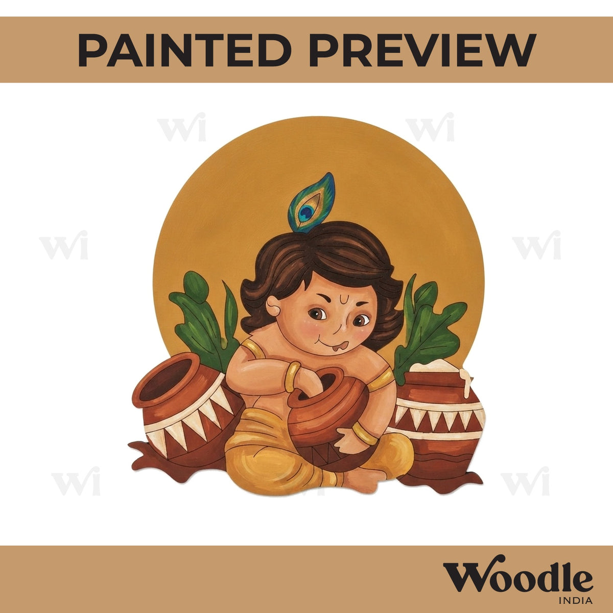 Krishna Ji Pre Marked MDF Design 46