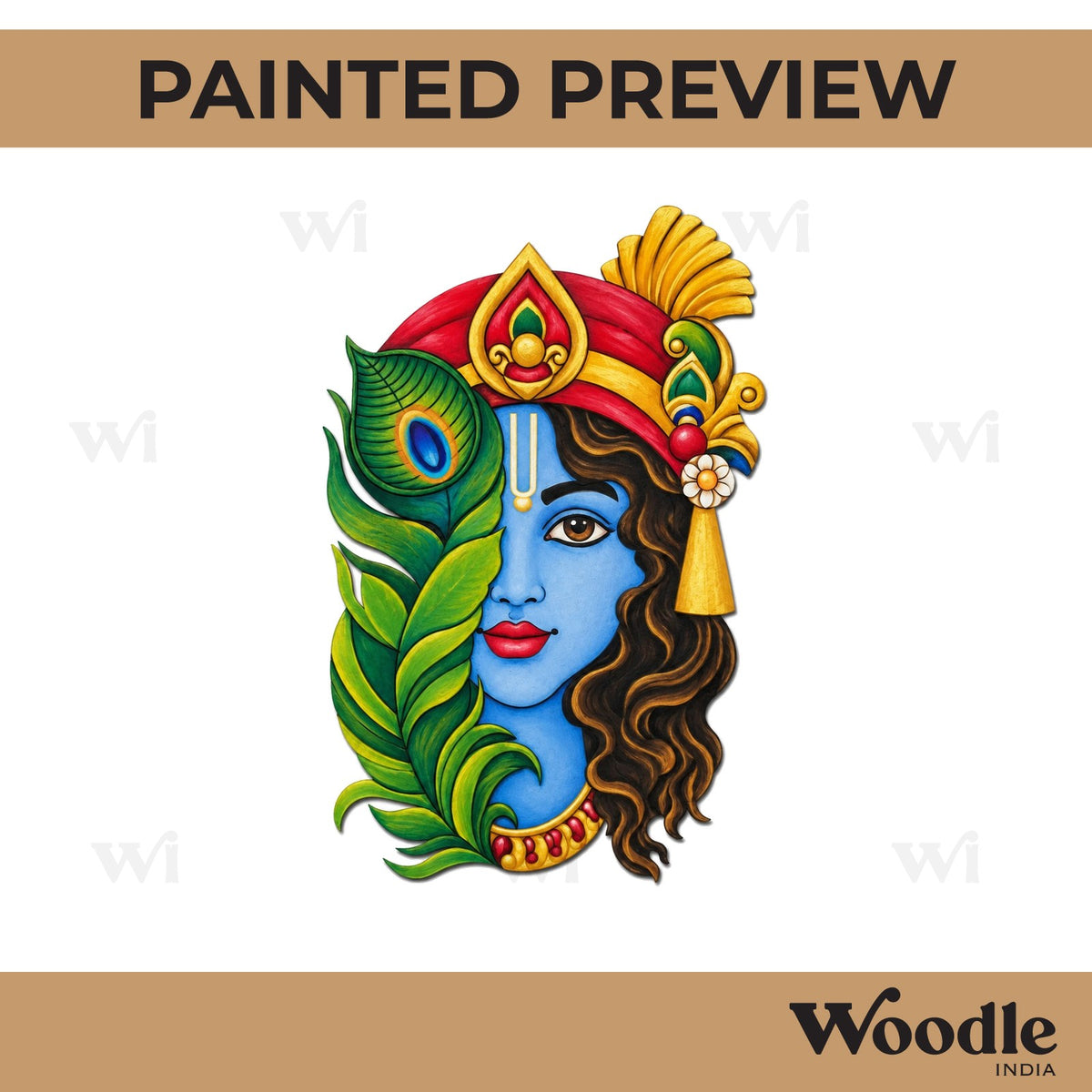 Krishna Ji Pre Marked MDF Design 52