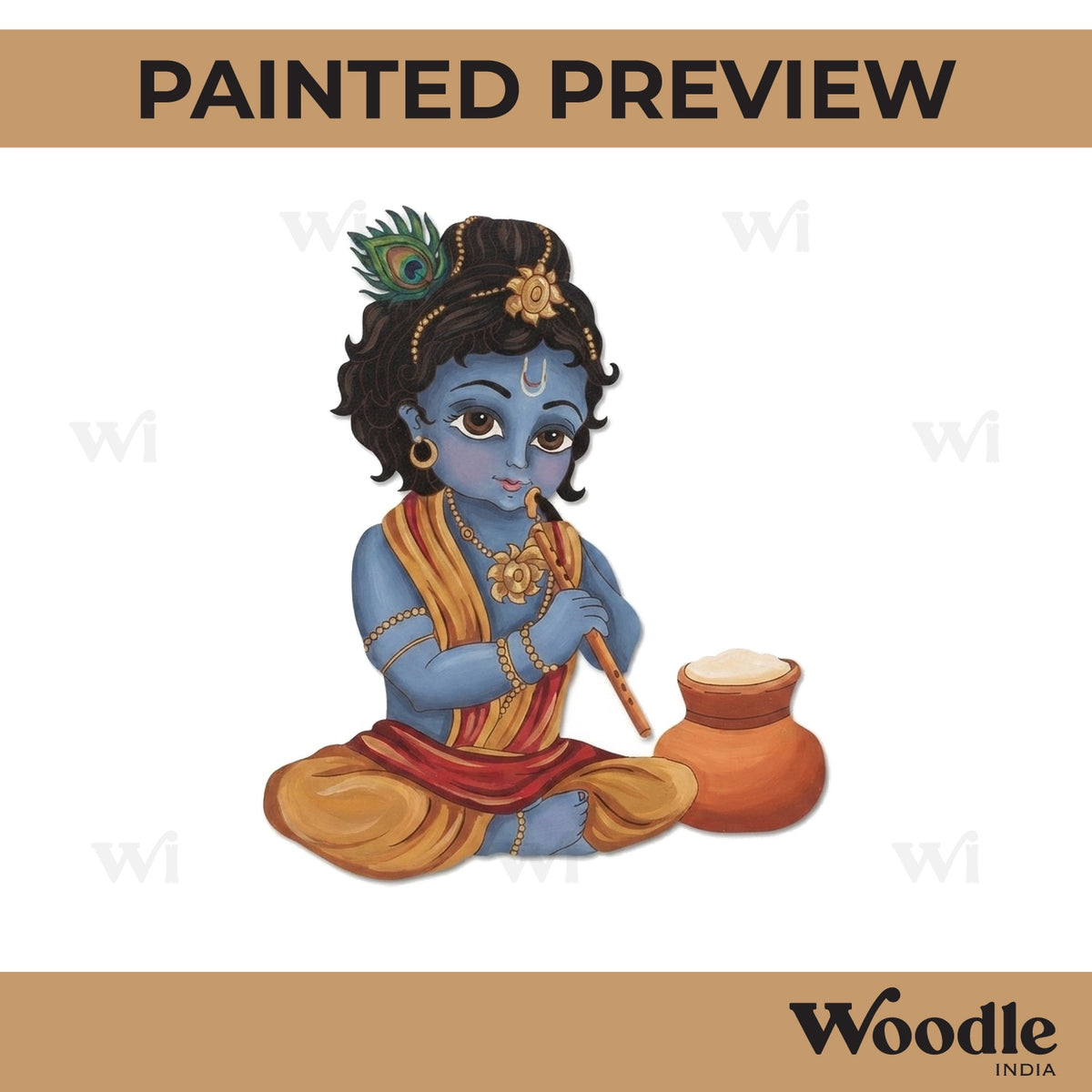 Krishna Ji Pre Marked MDF Design 58
