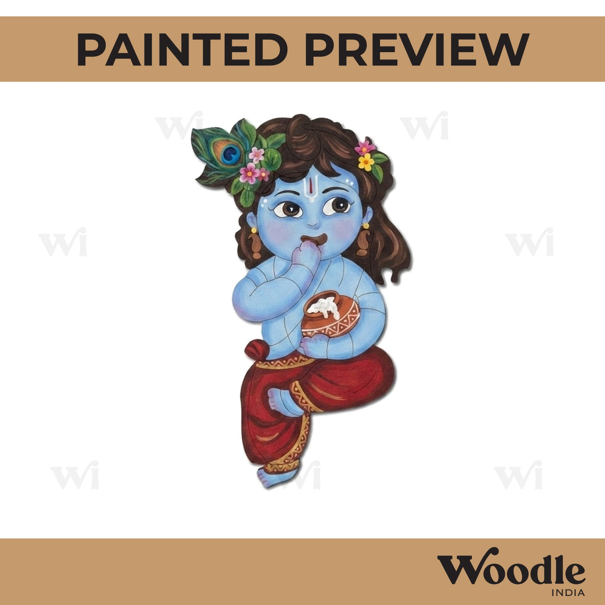 Krishna Ji Pre Marked MDF Design 66