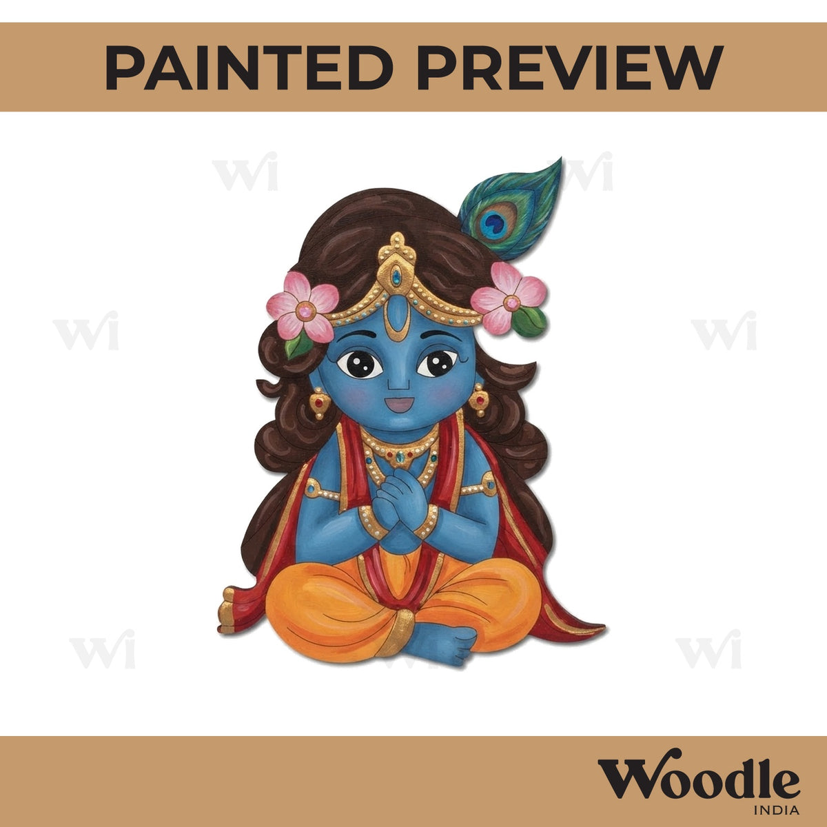 Krishna Ji Pre Marked MDF Design 69